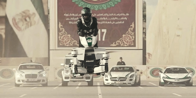 Fliegendes Motorrad Dubai 1