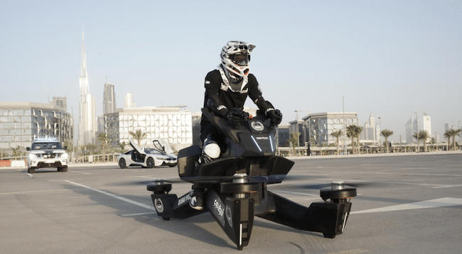 Fliegendes Motorrad Dubai 2