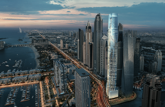 Nouveaux gratte-ciels à Dubai Marina 1